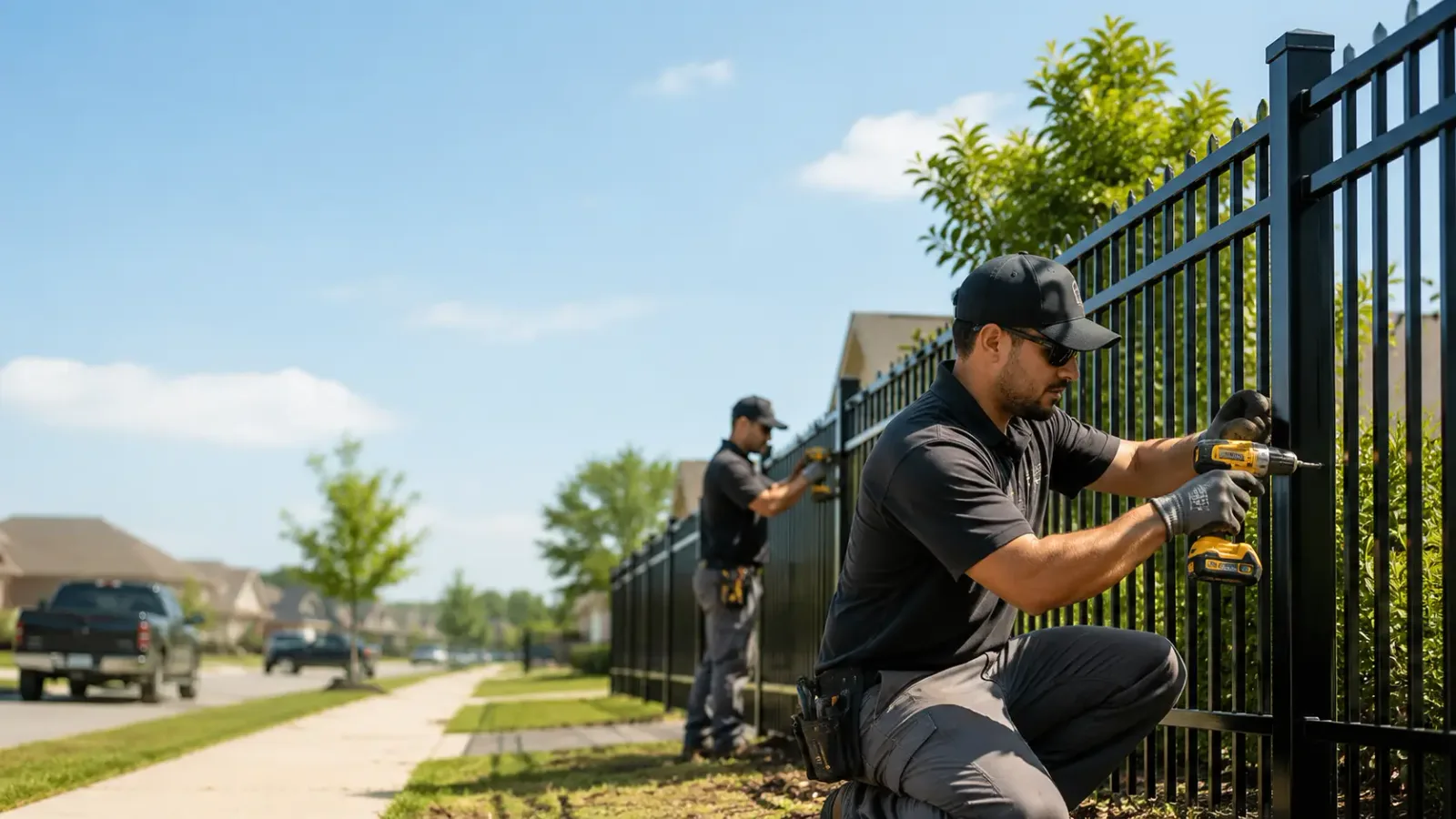 Metal Fence Installation in Angier, NC